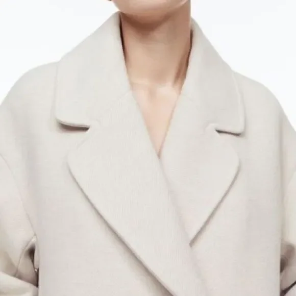 H&M Double-Breasted Oversized Coat - Picture 10 of 14